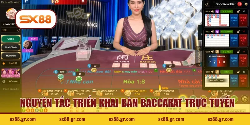 Nguyên tắc triển khai bàn baccarat trực tuyến