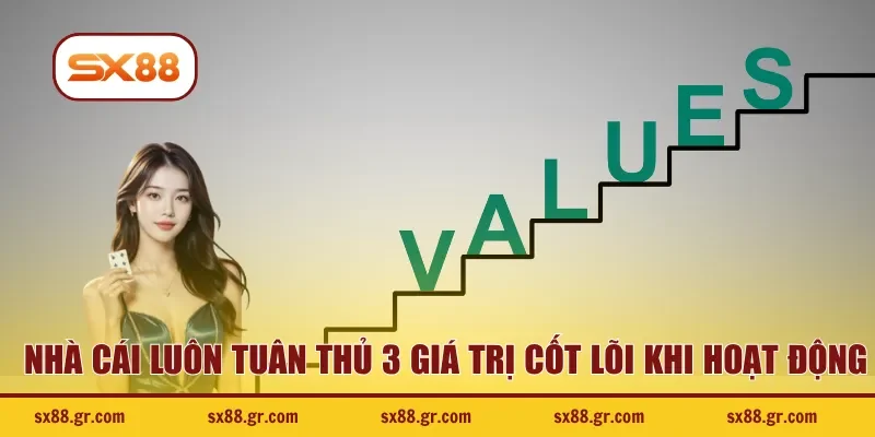Nhà cái luôn tuân thủ 3 giá trị cốt lõi khi hoạt động